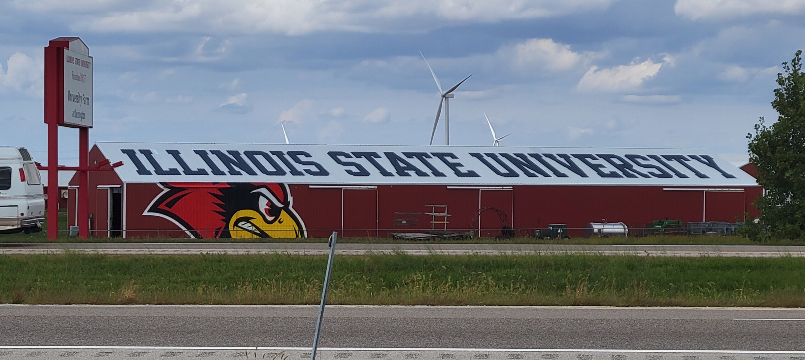 Illinois State University Farm Redbird Logo Painting