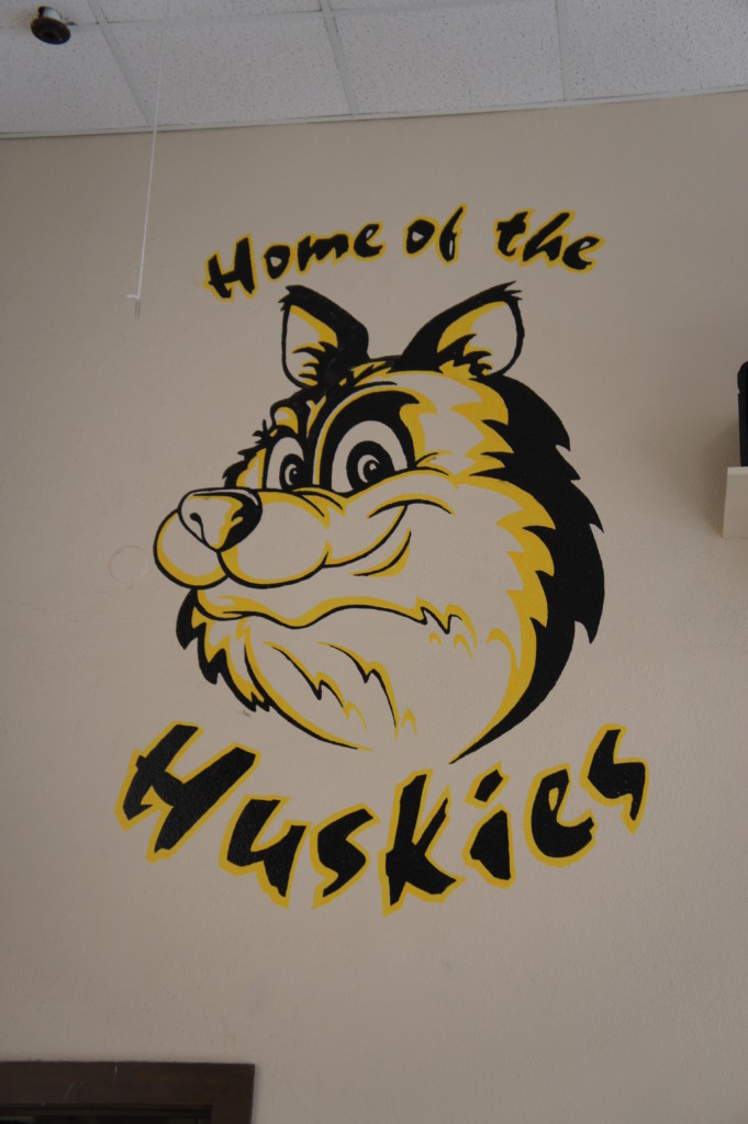 Harvard Park Gym Mascot Painting