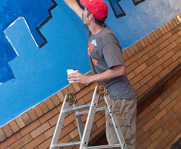 sharefest school mural painting