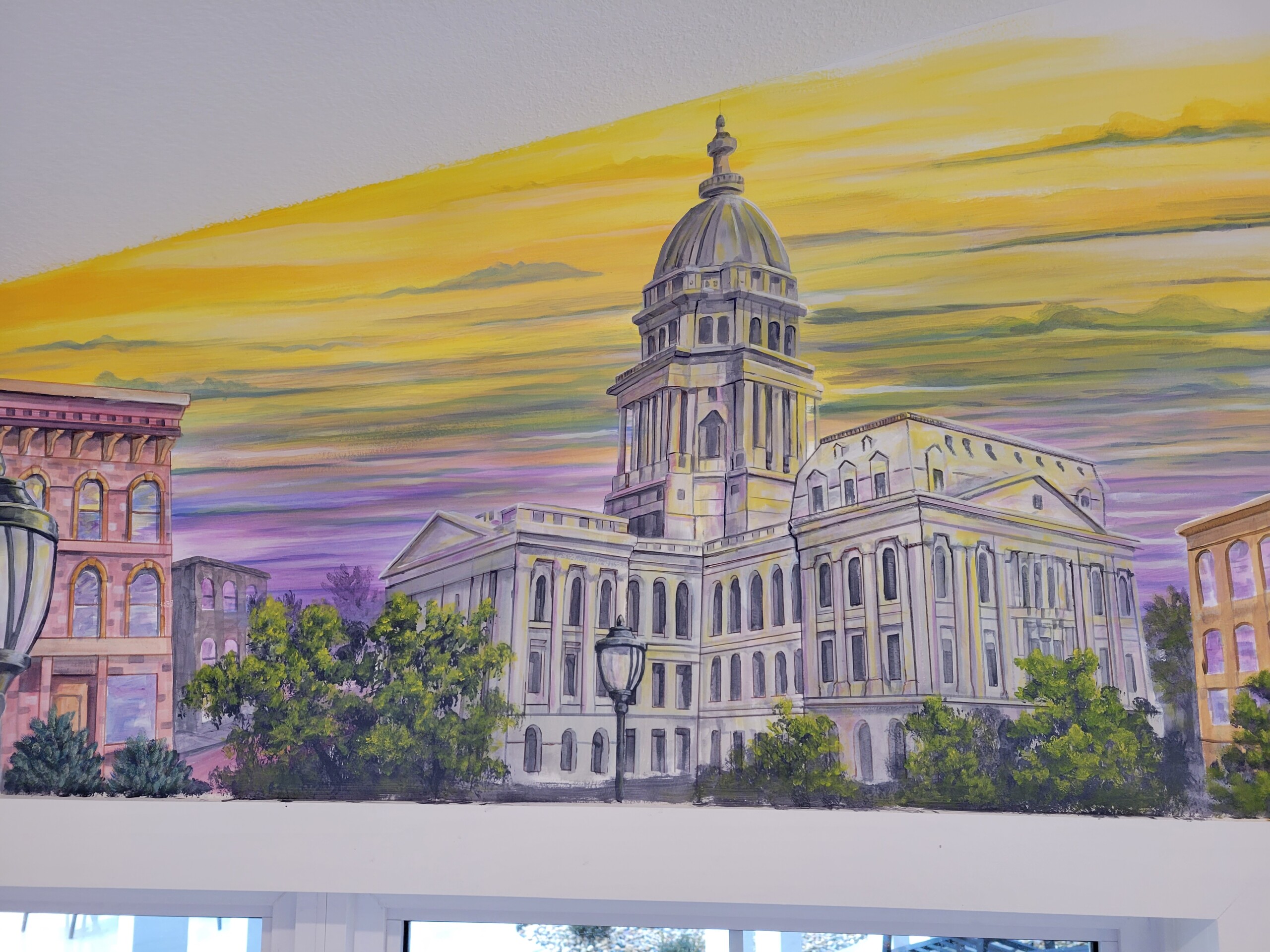 springfield illinois capital building mural painting